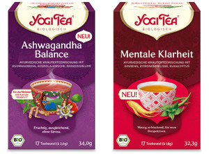 Yogi Tea:

Ashwagandha&nbsp;Balance &amp; Mentale Klarheit