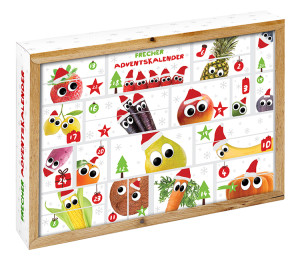 Freche Freunde f&uuml;llen Adventskalender mit Bio-Obst und -Gem&uuml;se