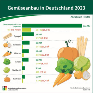 Gem&uuml;seanbau in Deutschland 2023