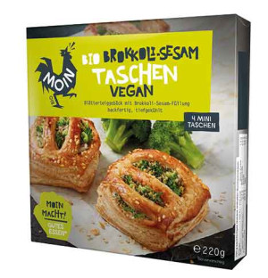 MOIN Bio Brokkoli-Sesam Taschen Vegan
