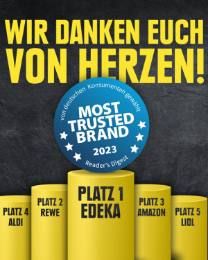 Edeka ist &sbquo;Most Trusted Brand 2023&rsquo;