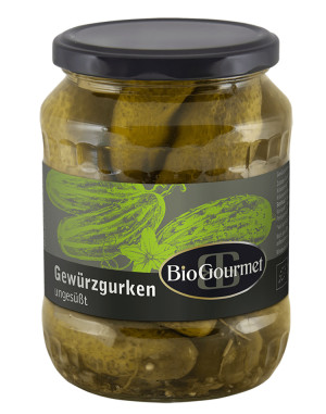 BioGourmet Gew&uuml;rzgurken ohne Zucker