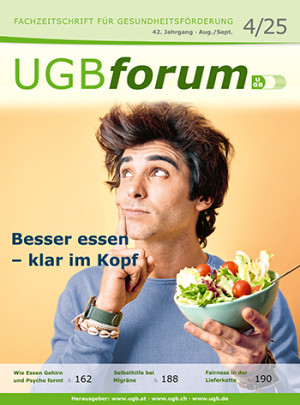 UGBforum 4/25: Besser essen &ndash; klar im Kopf
