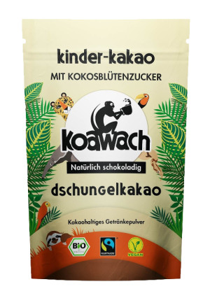 koawach Dschungelkakao ab Anfang M&auml;rz in allen dm-M&auml;rkten erh&auml;ltlich