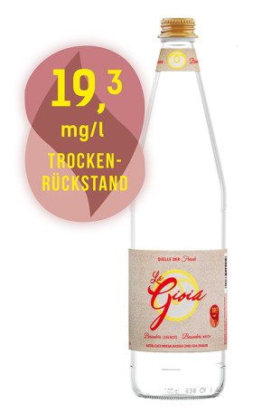 Neues Bergquellwasser: La Gioia &ndash; Die Quelle der Freude