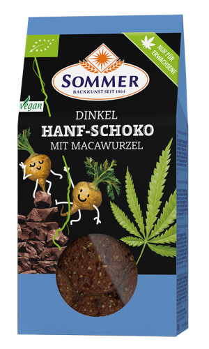 Sommer: Dinkel Hanf-Schoko mit Macawurzel