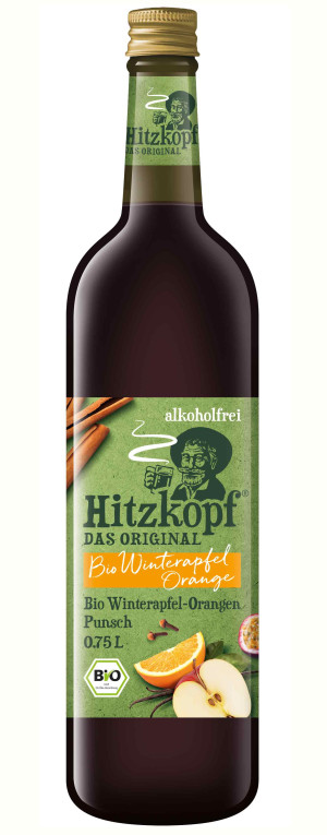 Bio Hitzkopf Winterapfel-Orangenpunsch ohne Alkohol