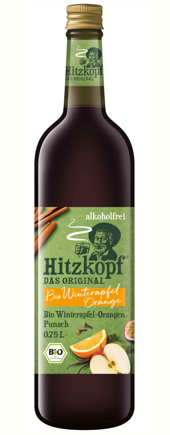 Bio Hitzkopf Winterapfel-Orangenpunsch ohne Alkohol
