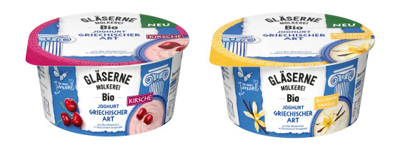 Zwei neue Markenprodukte erweitern ab Juli das Bio-Sortiment der Gl&auml;sernen Molkerei