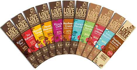 Lovechock Riegel mit neuer Rezeptur &amp; neuem Look