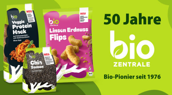 50 Jahre Bio-Zentrale: Snacks und Convenience im Blick