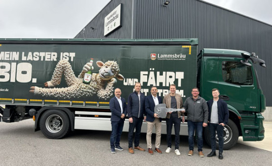 Lammsbr&auml;u bringt ersten E-LKW auf die Stra&szlig;e