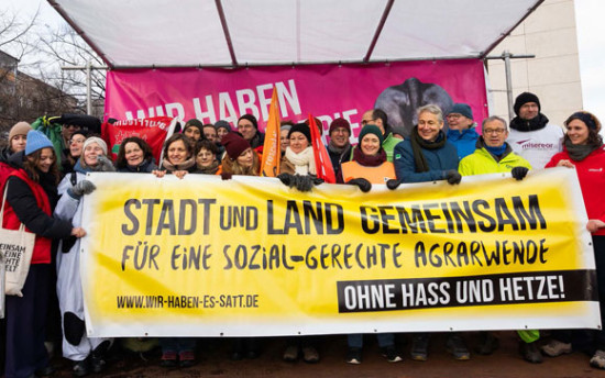 &sbquo;Wir haben es satt!&lsquo; fordert zukunftsf&auml;hige Agrarpolitik