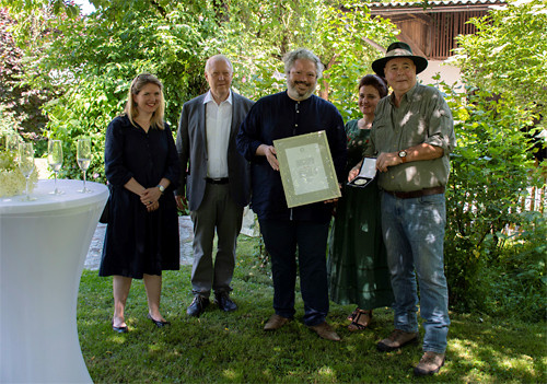 Rudolf B&uuml;hler mit Walter Scheel Medaille geehrt
