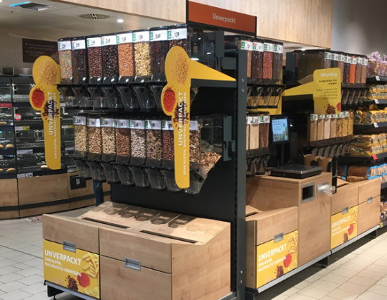 Kaufland weitet Angebot an Bio-Unverpackt-Stationen aus