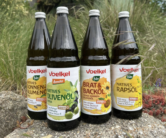 Voelkel bringt Speise&ouml;le in die Mehrwegflasche