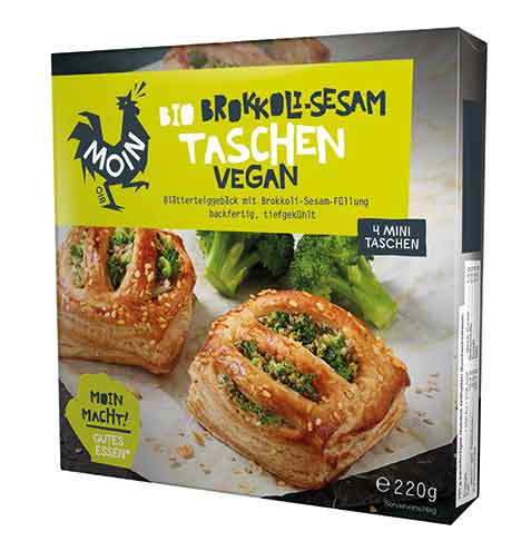 MOIN Bio Brokkoli-Sesam Taschen Vegan
