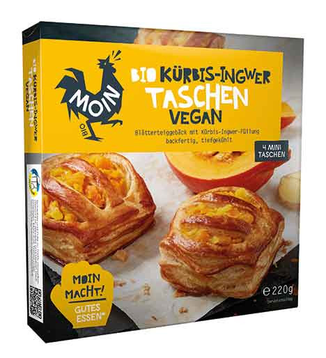 MOIN Bio K&uuml;rbis-Ingwer Taschen Vegan