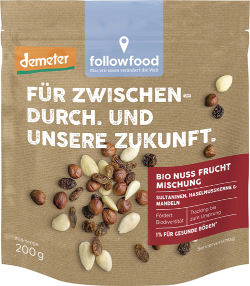 Followfood launcht N&uuml;sse, Trockenfr&uuml;chte und vegane Instant Cups