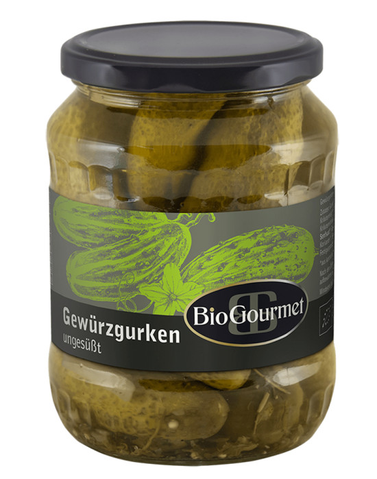 BioGourmet Gew&uuml;rzgurken ohne Zucker