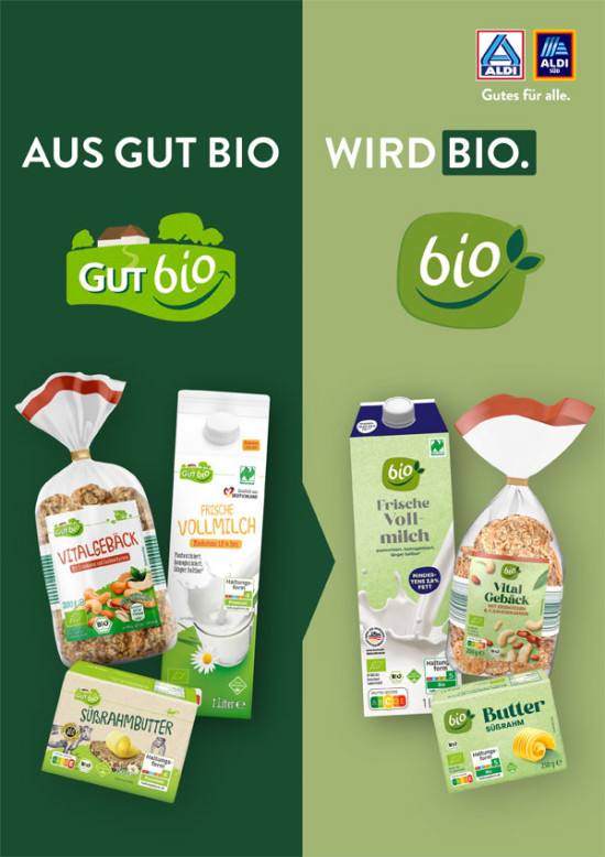 Aldi erneuert Bio-Eigenmarke