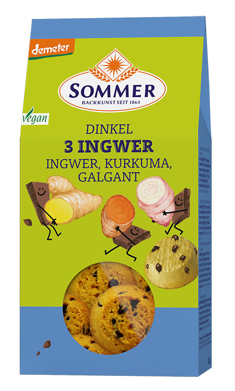 Dinkel Ingwer Cookies mit neuer Rezeptur