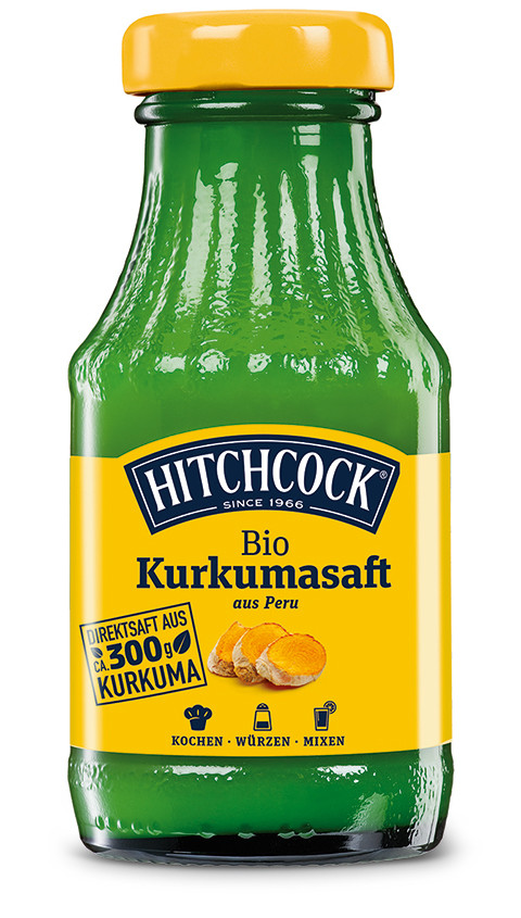 Hitchcock launcht Trend-Gew&uuml;rz Kurkuma als Bio-Direktsaft