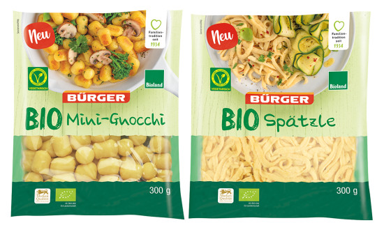Bio Mini-Gnocchi und Bio Sp&auml;tzle