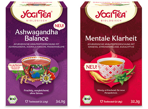Yogi Tea:

Ashwagandha&nbsp;Balance &amp; Mentale Klarheit