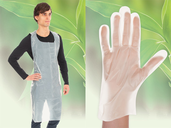 Weltneuheit:
Bio-Einwegbekleidung