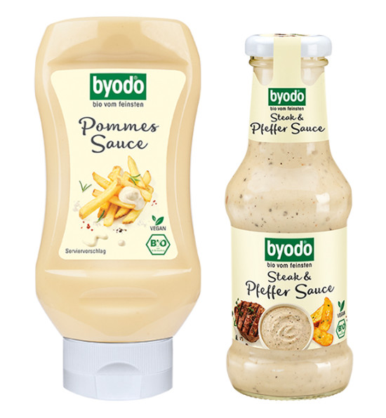 Pommes Sauce und Steak &amp; Pfeffer Sauce