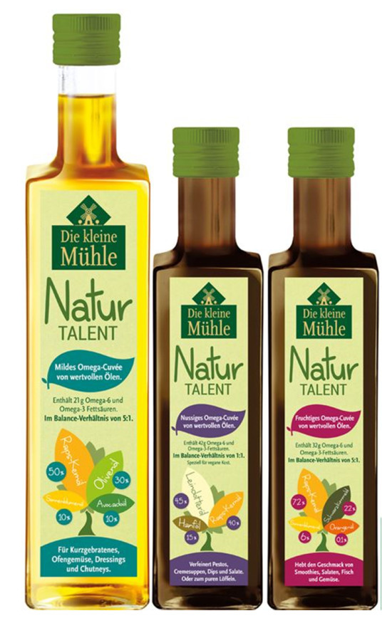NaturTalente mit dem ma&szlig;geschneiderten Verh&auml;ltnis von Omega-6- zu Omega-3-Fetts&auml;uren